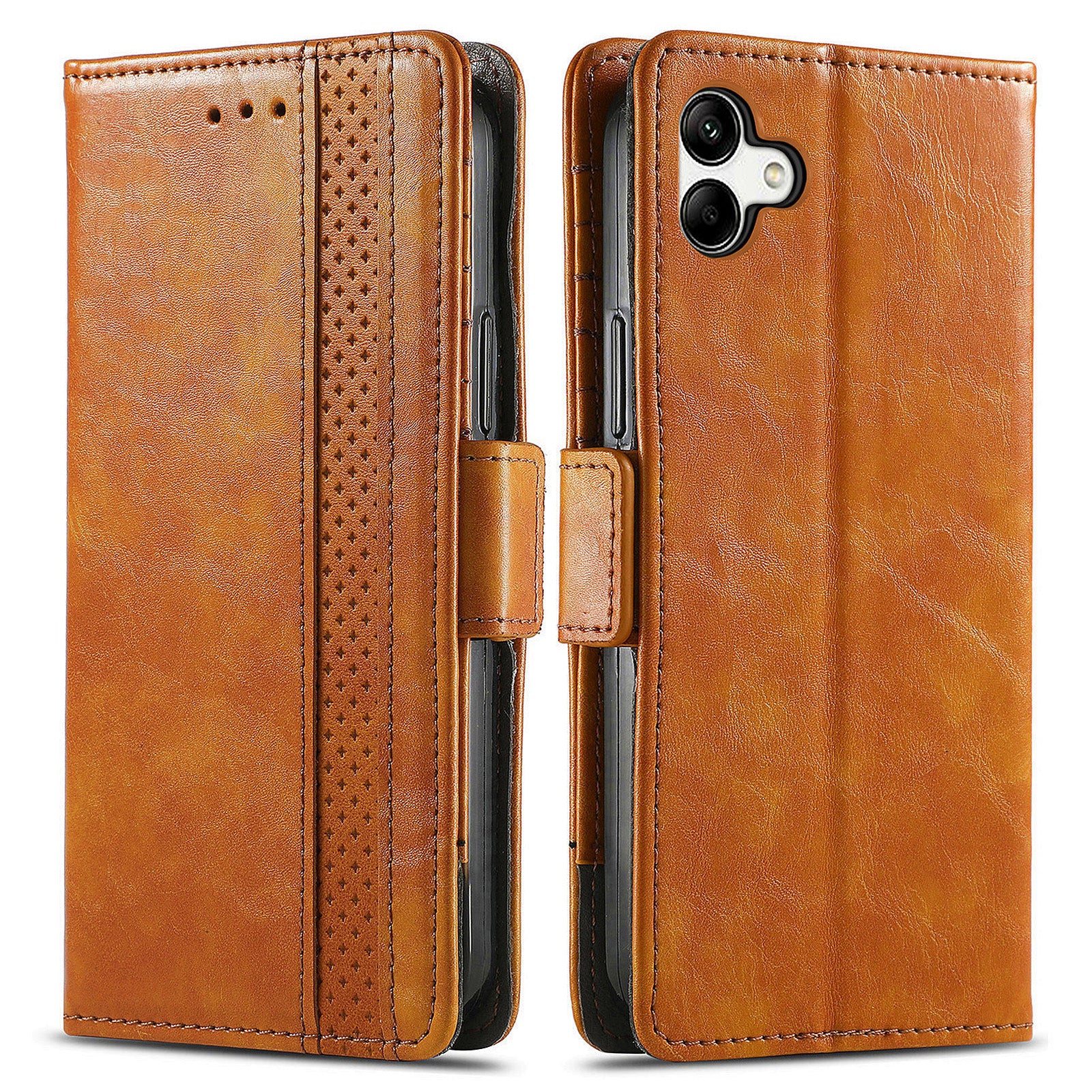 CASENEO 002 Series for Samsung Galaxy A04 4G (164.4 x 76.3 x 9.1 mm) RFID Blocking Wallet Phone Case PU Leather Stand Business Splicing Cover CASENEO 002 Series for Samsung Galaxy A04 4G (164.4 x 76.3 x 9.1 mm) RFID Blocking Wallet Phone Case PU Leather Stand Business Splicing Cover